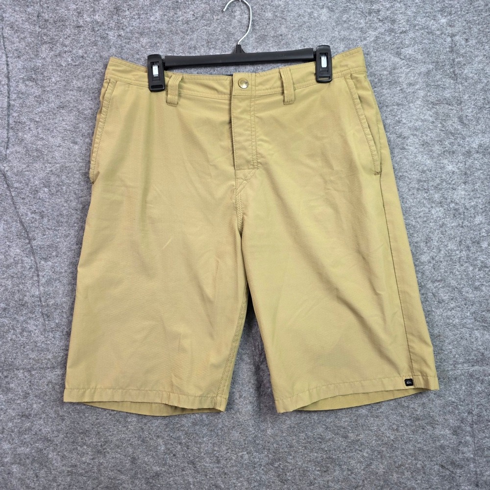 Quiksilver Amphibians Hybrid Shorts Mens 35 Khaki Tan Boardshorts Walkshorts